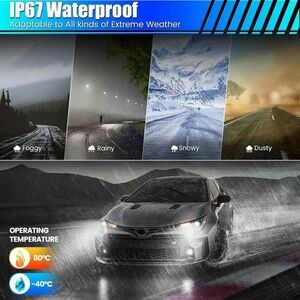 H11/H8/H9 Fog Light Bulbs – 6000K Cool White, 35000LM, Plug and Play